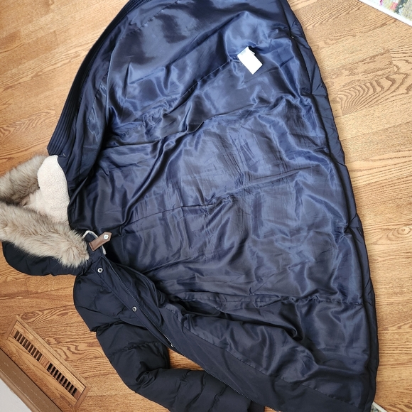 Lauren Ralph Lauren Navy Puffer Coat - Picture 2 of 6